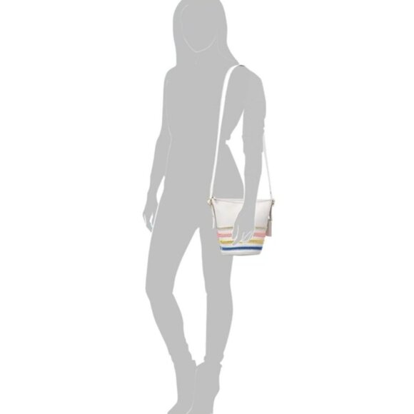 Coach 2015 Leather Chain Whiplash Whipstitch Crossbody Mini Duffle Bag 35373 - Picture 3 of 14